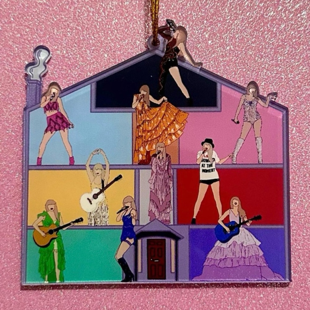 Taylor Swift Themed Ornament of the Lover House with Looks from Eras Tour NEW